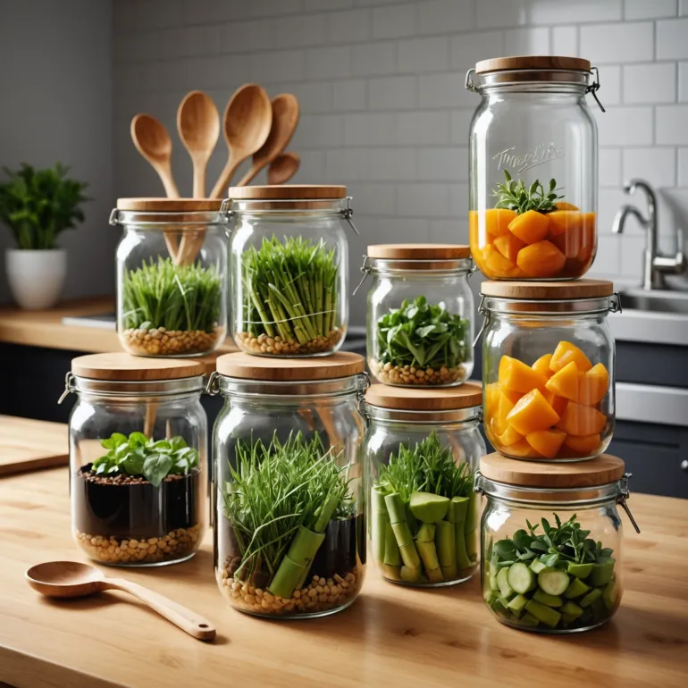 Идеальная Кухня: Организация и Хранение с Банками из Стекла и Бамбука